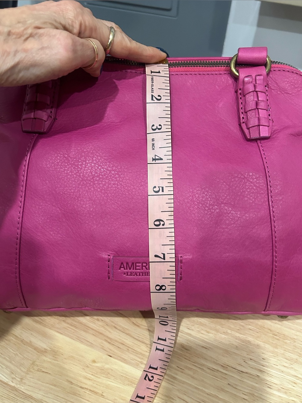 American Leather Co. Poppy Satchel     NWOT - Picture 10 of 11